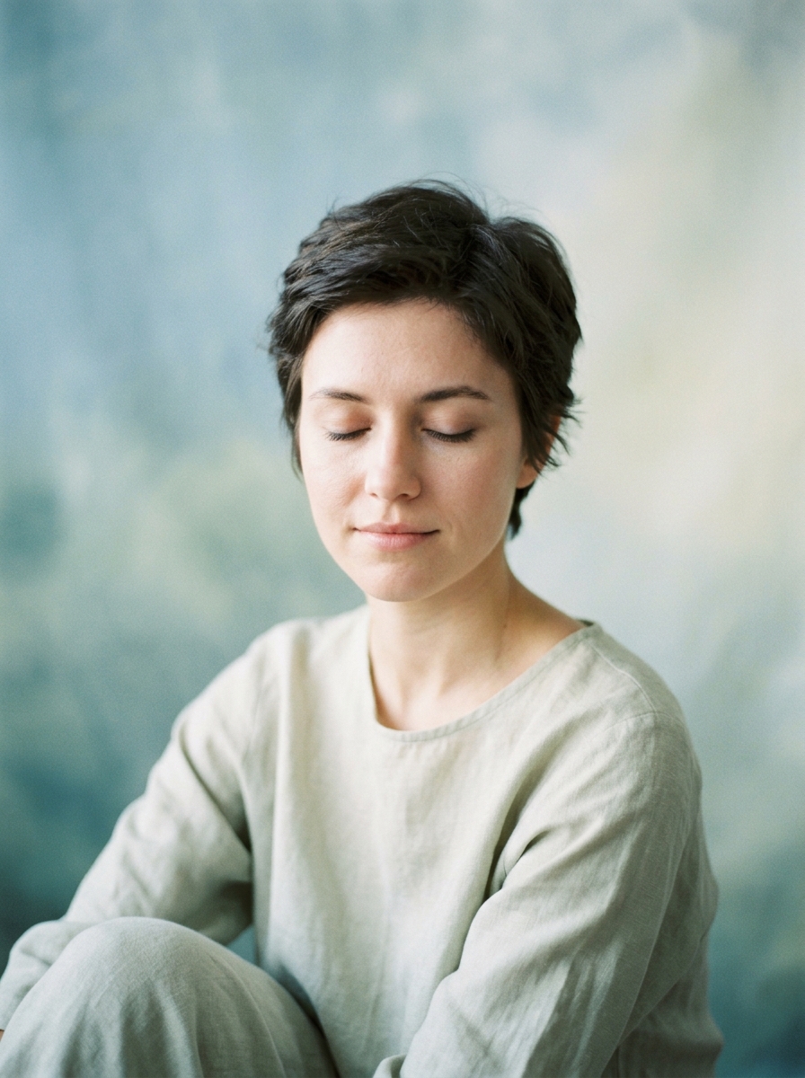 A woman at rest